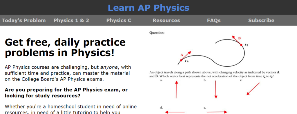 موقع Learn AP Physics