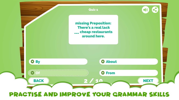 تطبيق Learning Prepositions Quiz App‏