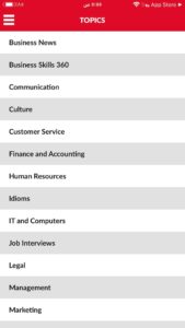 موضوعات تطبيق Business English by BEP