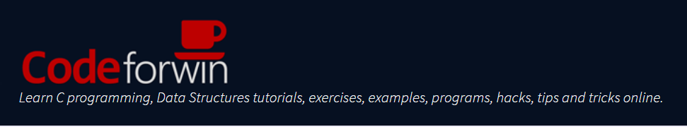 موقع Codeforwin خامس مواقع تعلم لغة C من الصفر