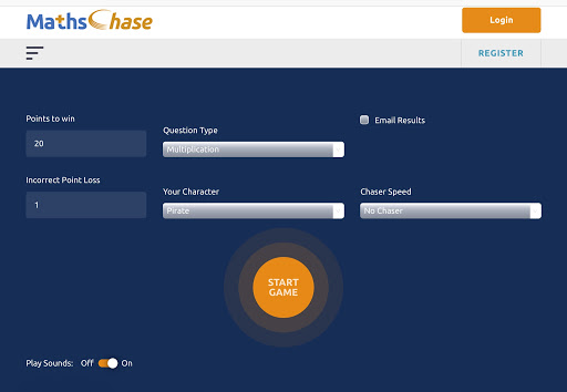 موقع Maths Chase رابع مواقع ممارسة جدول الضرب للأطفال