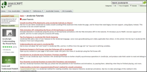 موقع JavaScript Kit