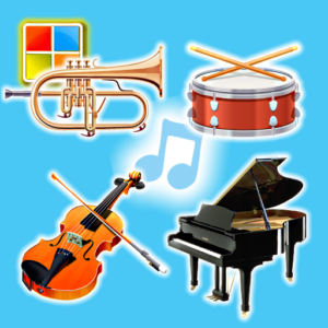 تطبيق Musical Instruments Sounds Cards
