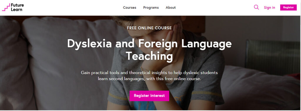 دورة Dyslexia and Foreign Language Teaching