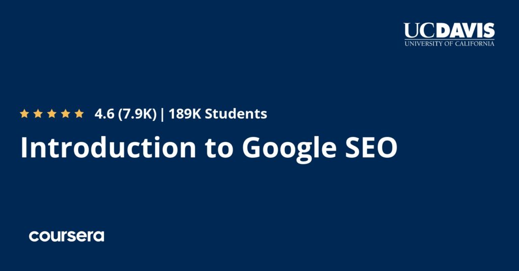 دورة Introduction to Google SEO لتعليم السيو للمبتدئين