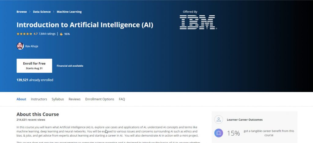 دوره Introduction to Artificial Intelligence (AI)