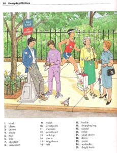 كتاب The New Oxford Picture Dictionary 12 تعلم الملابس اليومية