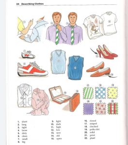 كتاب The New Oxford Picture Dictionary 11 تعلم وصف الملابس في The New Oxford Picture Dictionary
