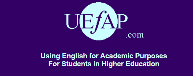موقع Using English for Academic Purposes