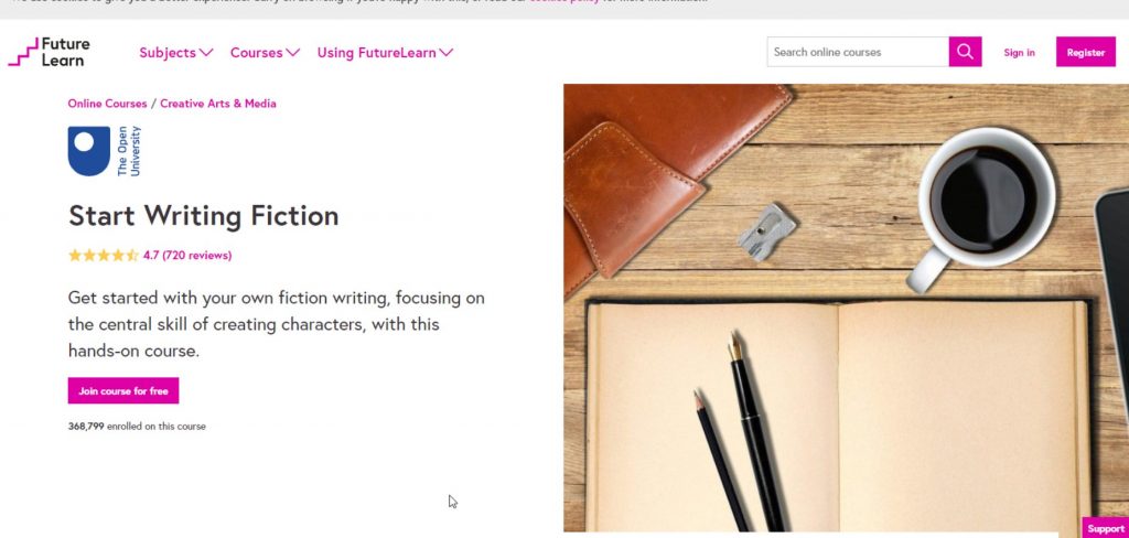 دورة Start Writing Fiction