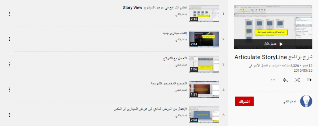 شرح برنامج Articulate StoryLine
