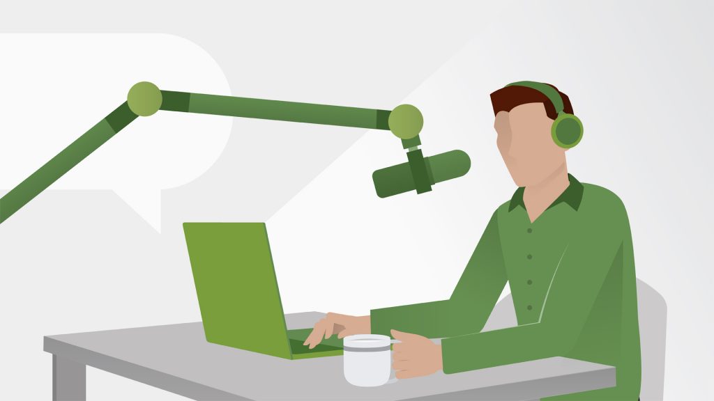دورة Producing Podcasts لتعليم تصميم ونشر بودكاست اون لاين