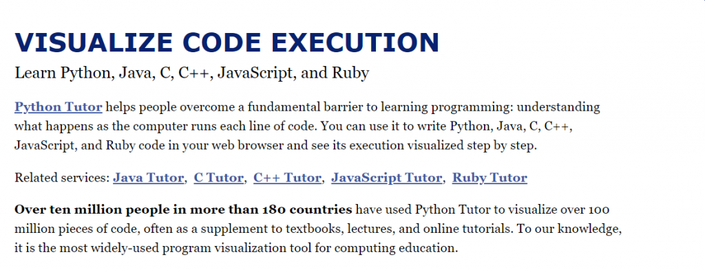 موقع Python Tutor