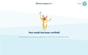 تحميل Khan Academy Kids: أفضل تطبيق تعليمي للأطفال مجانًا للاندرويد والايفون 6 رسالة التنشيط