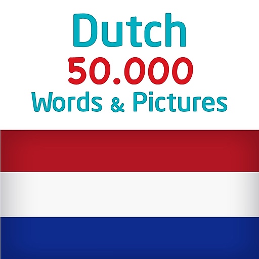 تطبيق Dutch 50.000 Words with Pictures أحد تطبيقات تعلم اللغة الهولندية من الصفر
