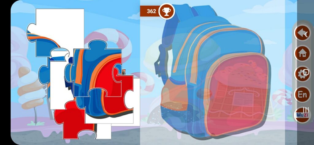 نشاط تركيب وتجميع الصور في تطبيق عالم موزي