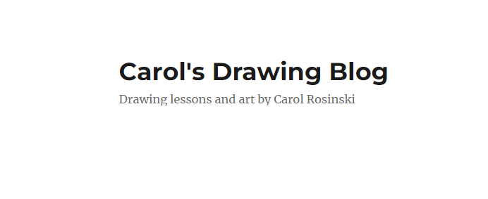 موقع Carol's Drawing Blog
