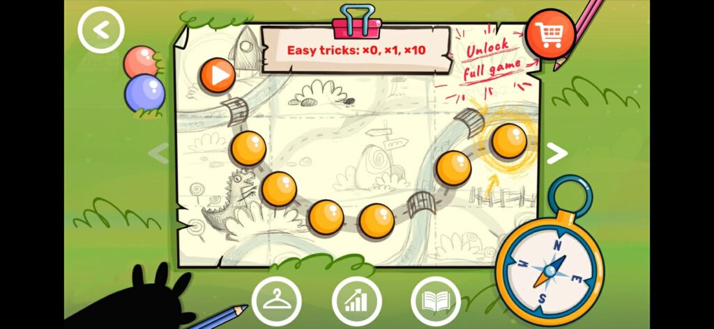 الصفحة الرئيسية لتطبيق Engaging Multiplication Tables