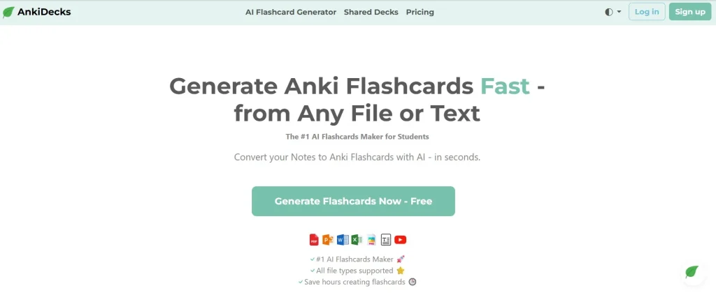 موقع AnkiDecks لإنشاء البطاقات التعليمية اون لاين