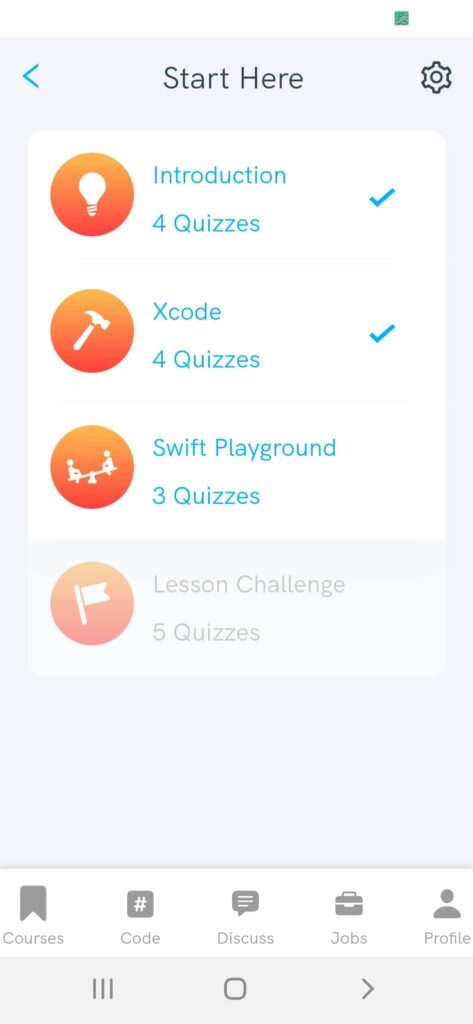 إتمام وحدة بيئة xcode