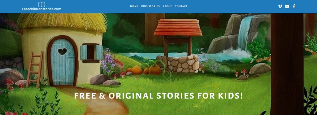 موقع Free children stories for kids