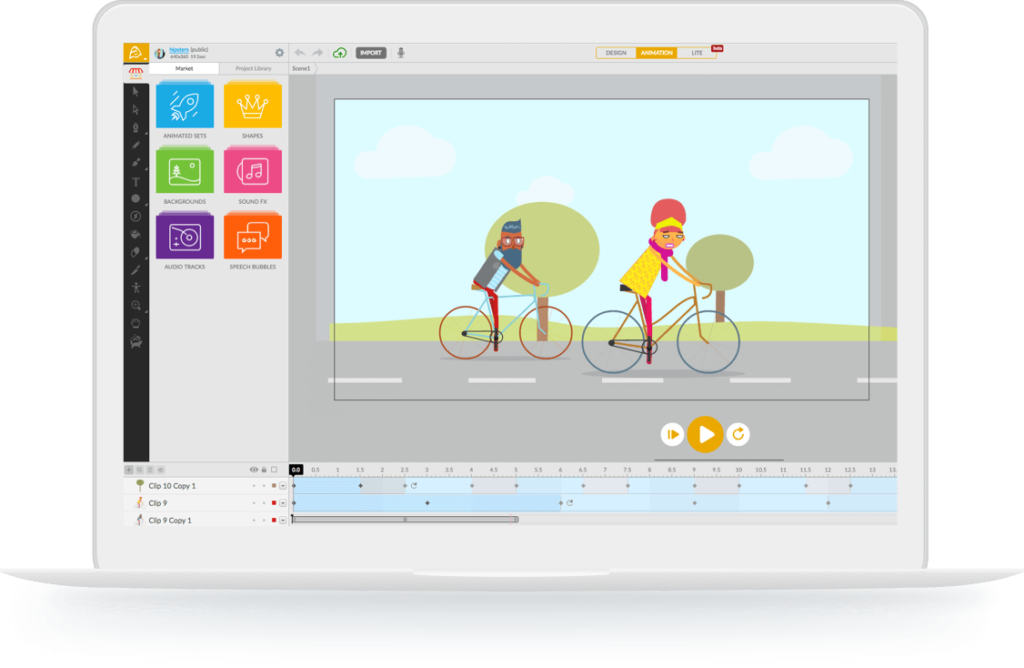موقع Animatron من أفضل 5 مواقع لإنشاء فيديوهات الرسوم المتحركة