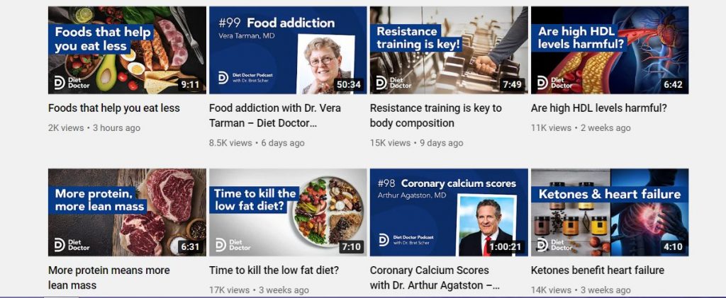 قناة diet doctor للتغذية السليمة