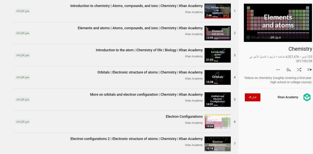 كورس Chemistry