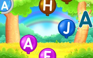 تدريبات لمس الحروف في تطبيق abc Kids