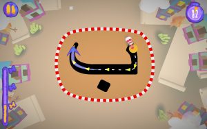 تحميل عنتورة والحروف: أفضل لعبة لتعليم حروف الهجاء العربية للأطفال مجانًا! 5 اتباع المسار الصحيح في كتابة الحرف في لعبة عنتورة والحروف