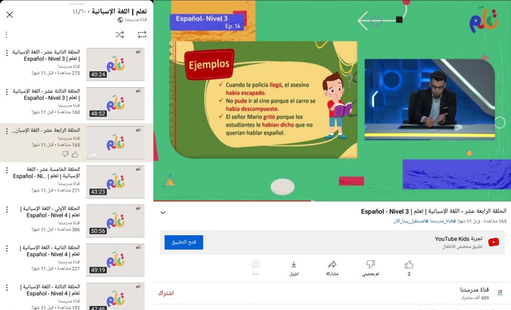 دورة تعلم اللغة الإسبانية 