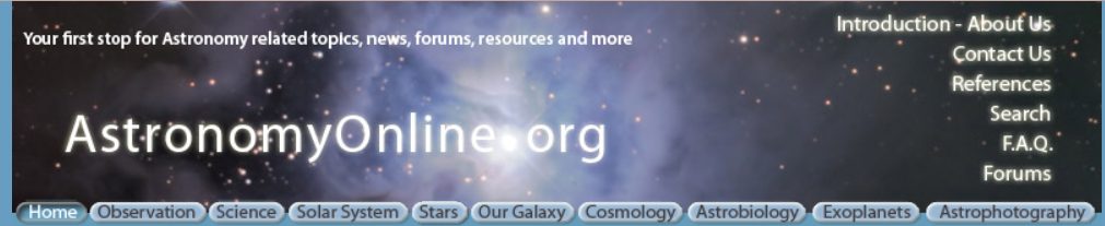 موقع Astronomy Online لتعلم الفلك من الصفر