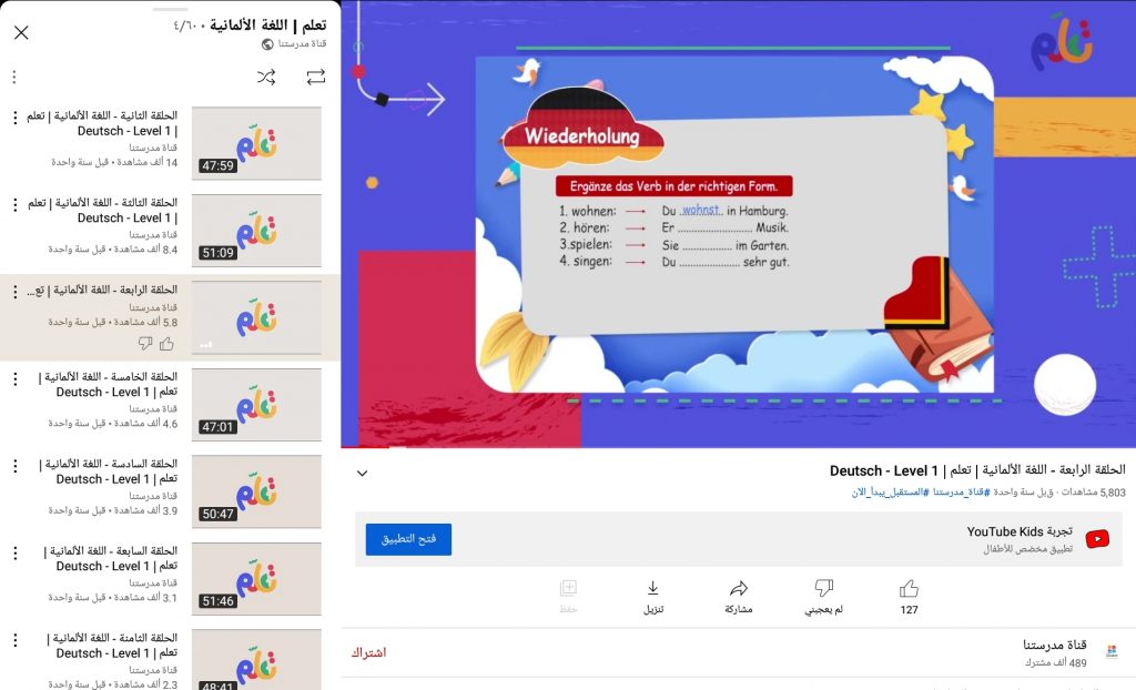 دورة اللغة الألمانية