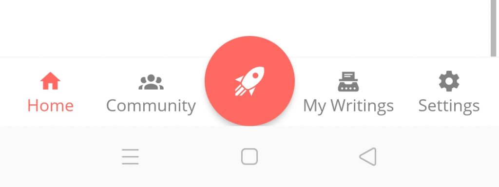 البدء في تحدي الكتابة في تطبيق Call Of Writing