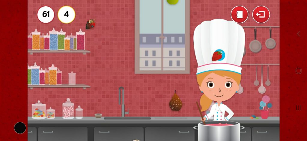 التعرف على أسماء الفاكهة باللغة الإنجليزية داخل لعبة pili pop