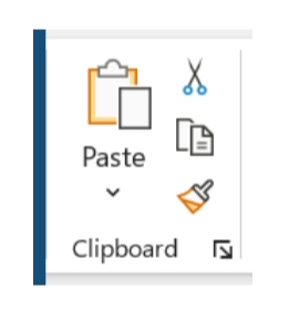 أوامر النسخ واللصق