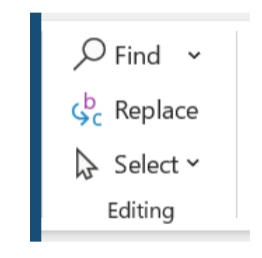 التحرير في برنامج ميكروسوفت وورد 