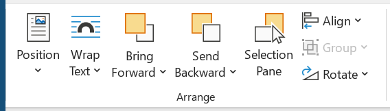 شرح المجموعة arrange لقائمة Layout