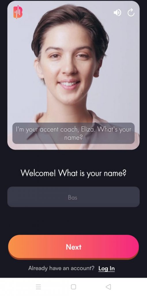 الصفحة الرئيسية من تطبيق بولد فويس