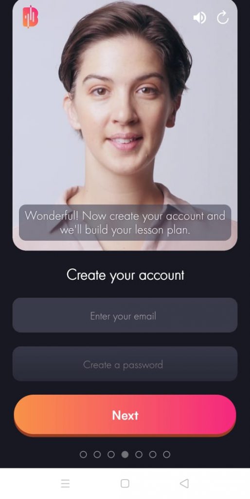 عمل حساب على تطبيق بولد فويس