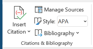 شرح citations and Bibliography لقائمة References
