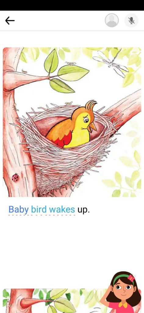 قراءة قصة بالصور داخل تطبيق readalong