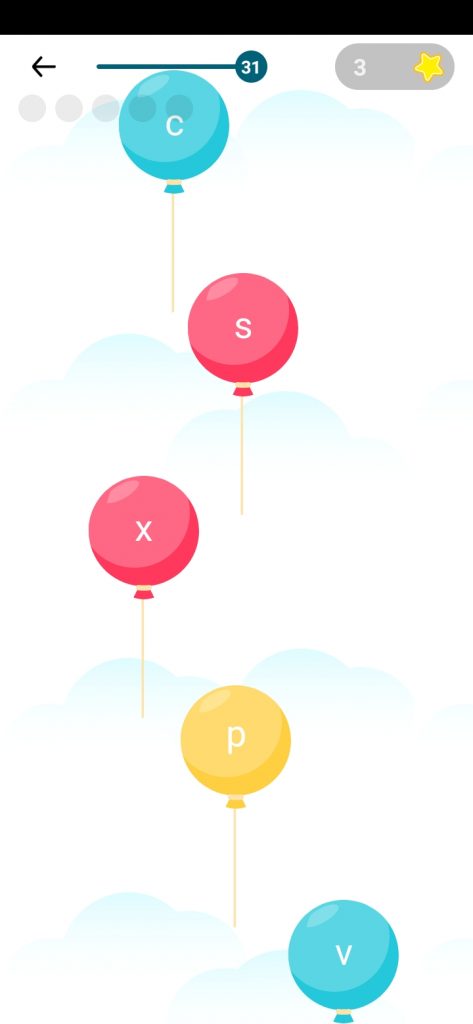 لعبة balloon داخل تطبيق read aalong