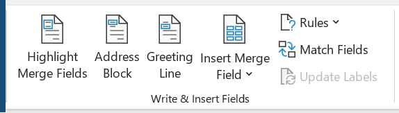 شرح المجموعة write and Insert fields