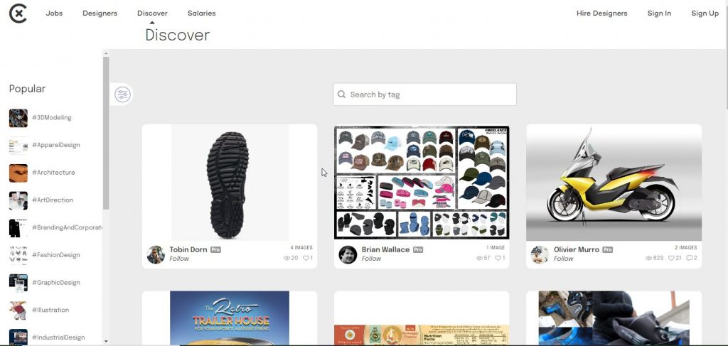 موقع coroflot لإنشاء بورتفوليو