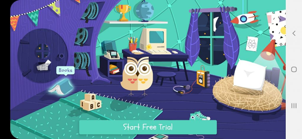 الصفحة الرئيسية في تطبيق high brows