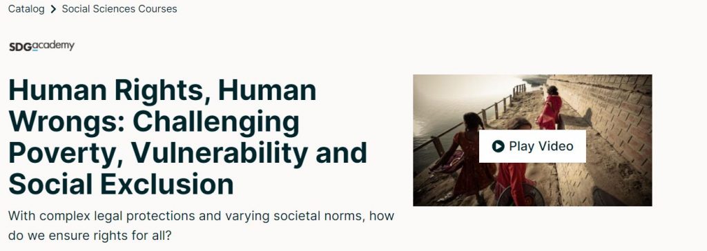دورة Human Rights, Human Wrongs لتعليم حقوق الإنسان