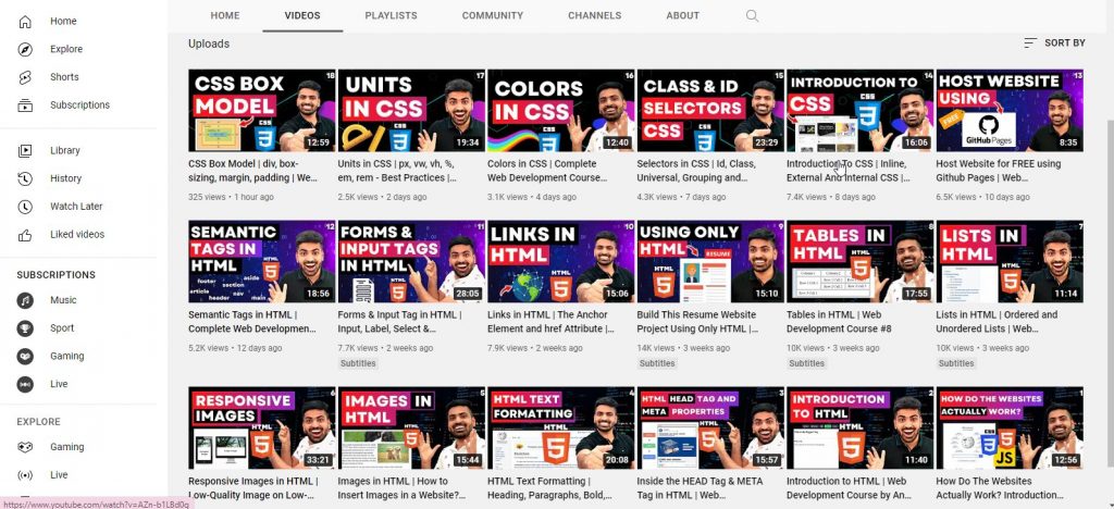 قناة coding shuttle by anuj bhaiya