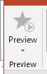 قائمة Preview من برنامج Microsoft PowerPoint.