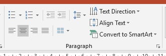 مجموعة paragraph لبرنامج Microsoft PowerPoint